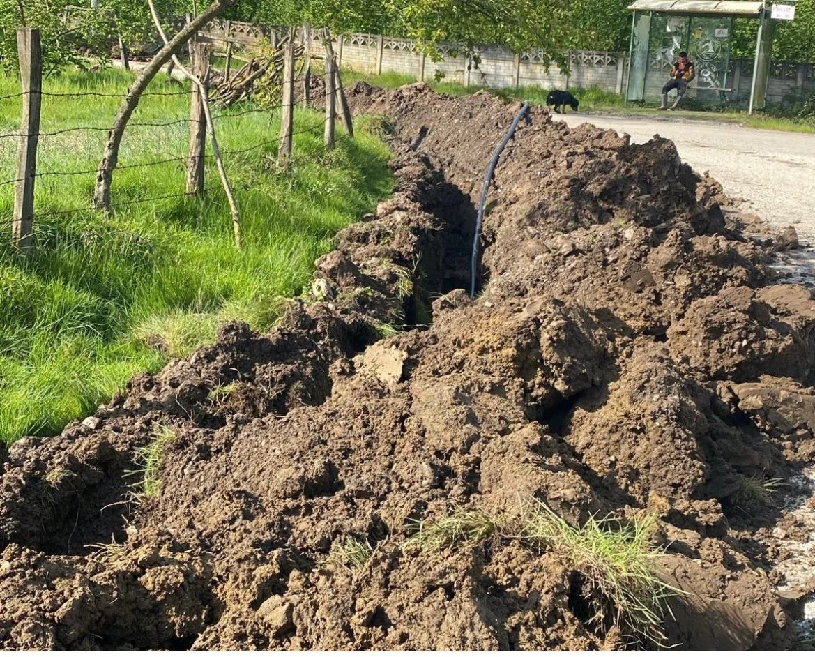 8 bin 100 metrelik içme suyu hattı döşendi