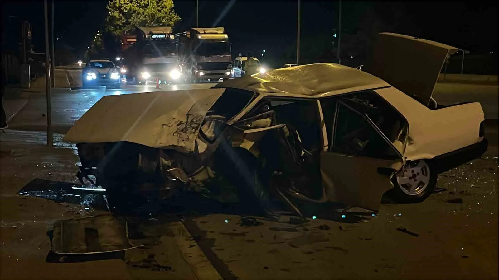 Konya’da iki otomobil çarpıştı: 5 yaralı