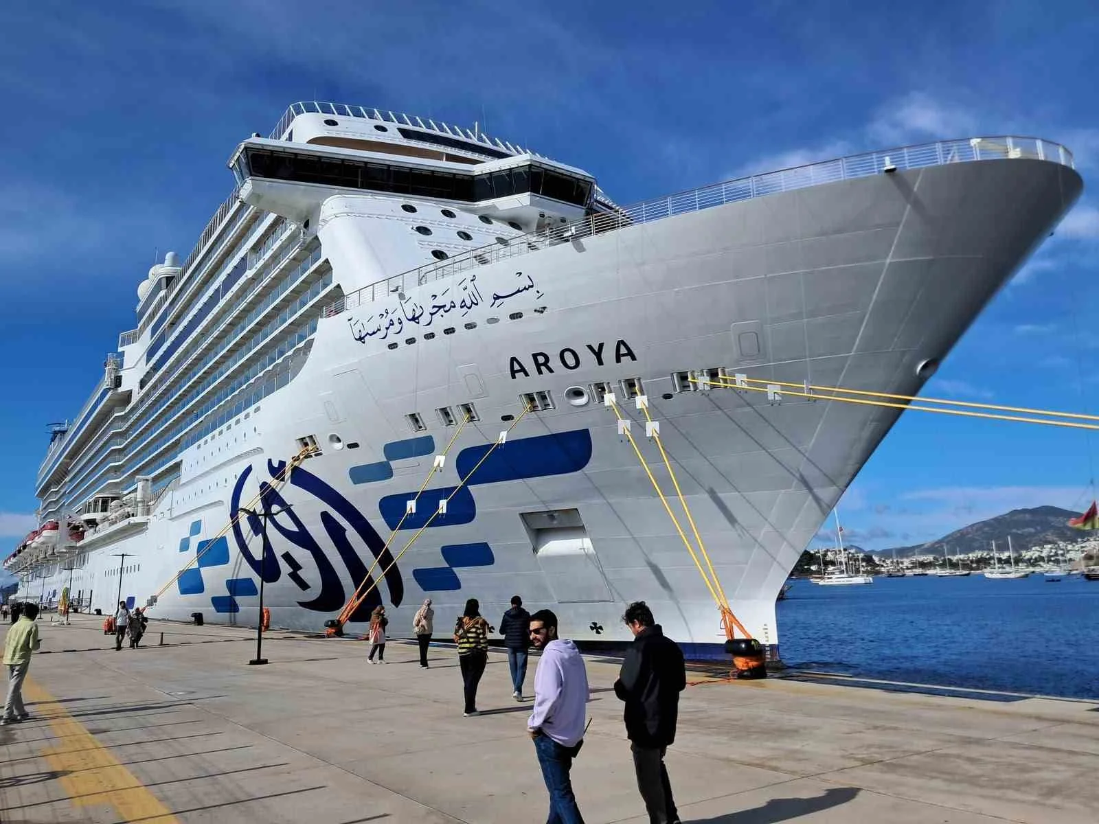 Dev kruvaziyer bin 203 yolcusuyla Bodrum’a geldi