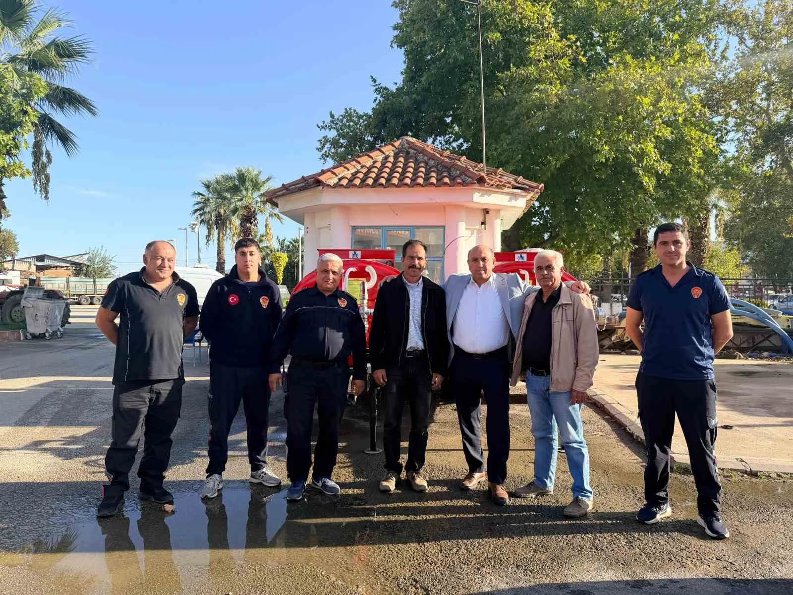 Sarıgöl’de iki mahalleye yangın tankeri desteği