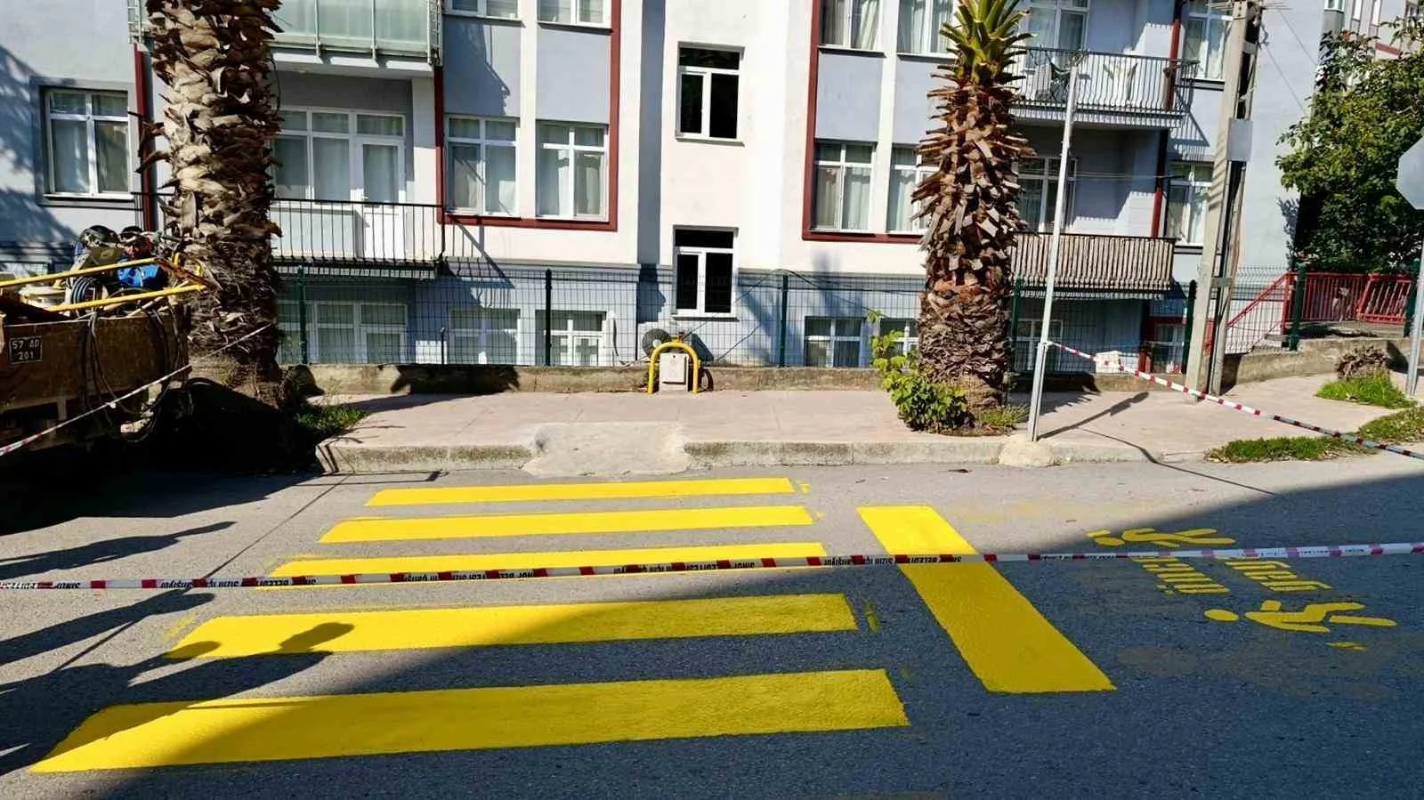 Sinop’ta yaya geçitleri yenileniyor