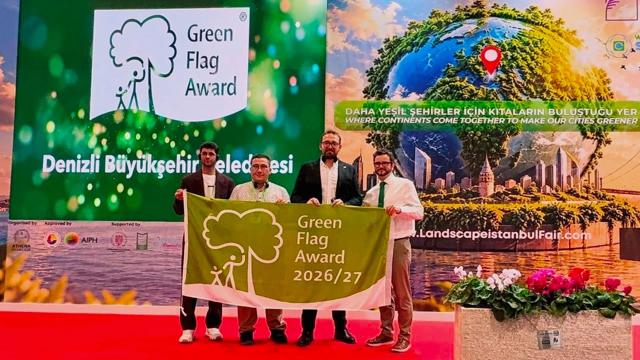 Denizli Büyükşehir "Green Flag Award" rekoruyla Türkiye’nin zirvesinde