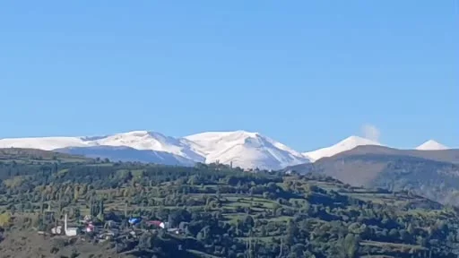 Posof’ta erken kar sürprizi: Doğada "iki renk" bir arada