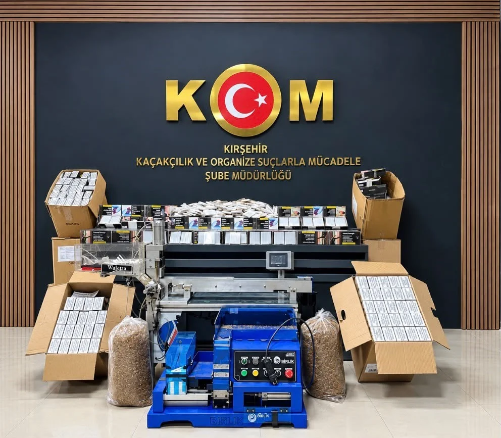 Kırşehir’de kaçak tütün operasyonu: 142 bin 600 makaron ele geçirildi
