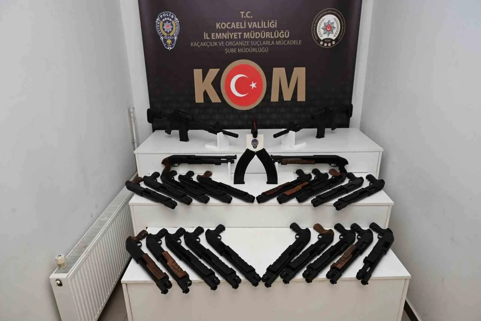 Kocaeli’de 25 yivsiz av tüfeği ele geçirildi