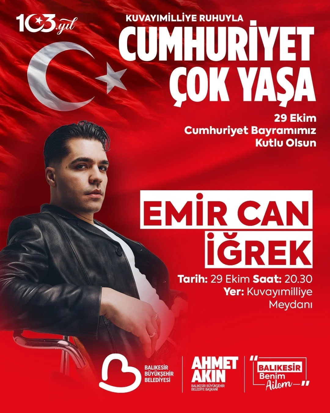 Balıkesir Büyükşehir’den 29 Ekim Cumhuriyet Bayramı’na coşkulu kutlama