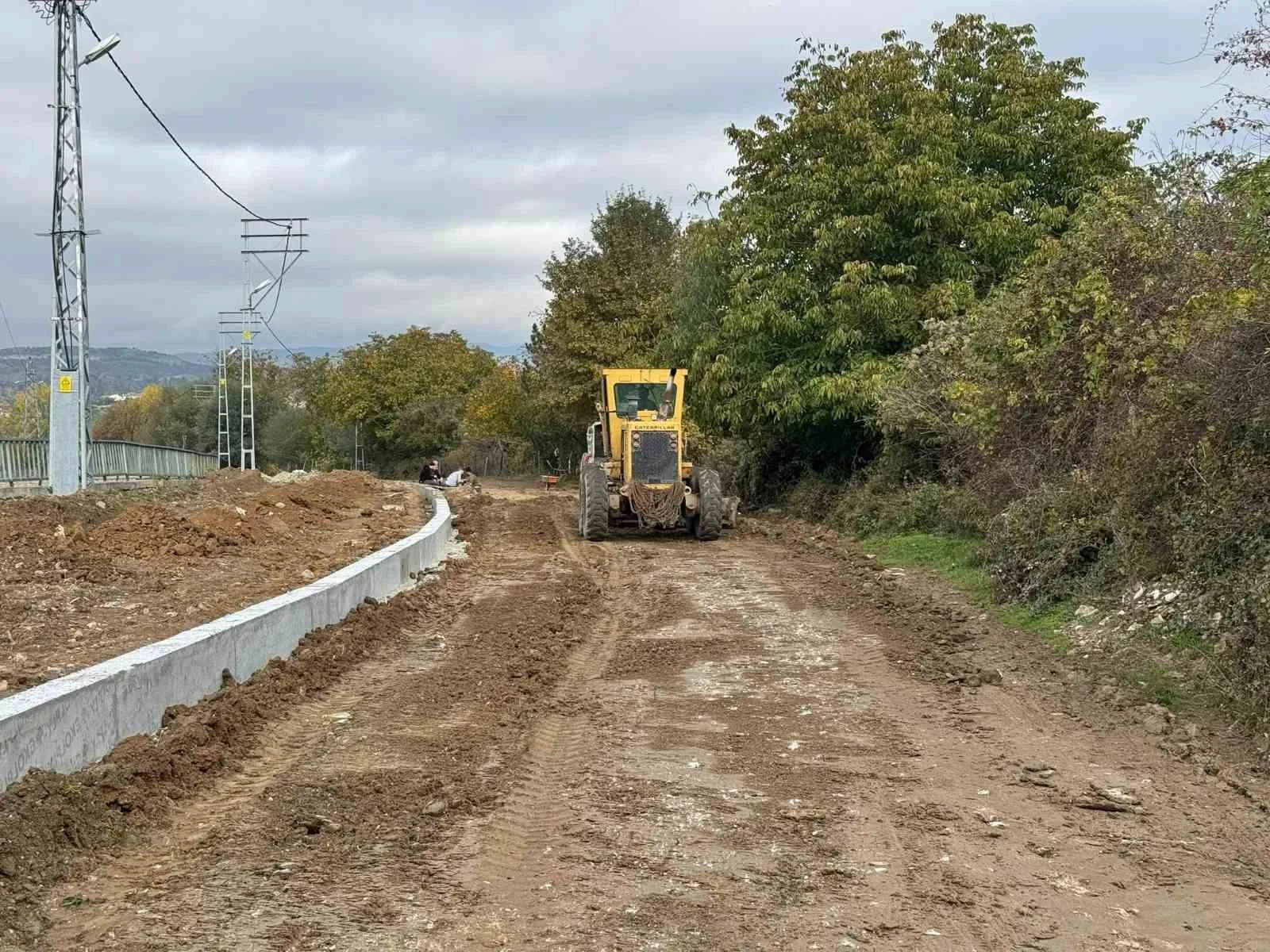 Taşköprü Belediyesi’nin bisiklet yolu projesinde çalışmalar sürüyor