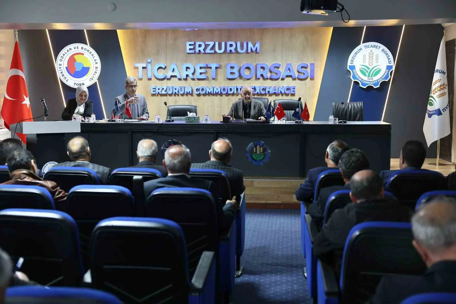 Erzurum Ticaret Borsası’nda yeni dönemin meclis divanı belli oldu