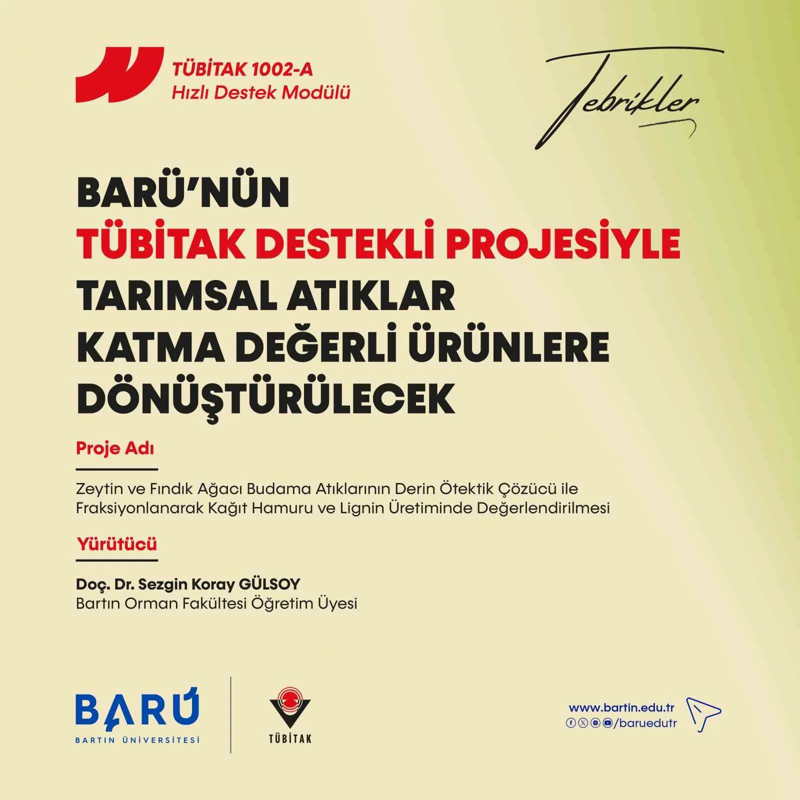 Tarımsal atıklar katma değerli ürünlere dönüştürülecek