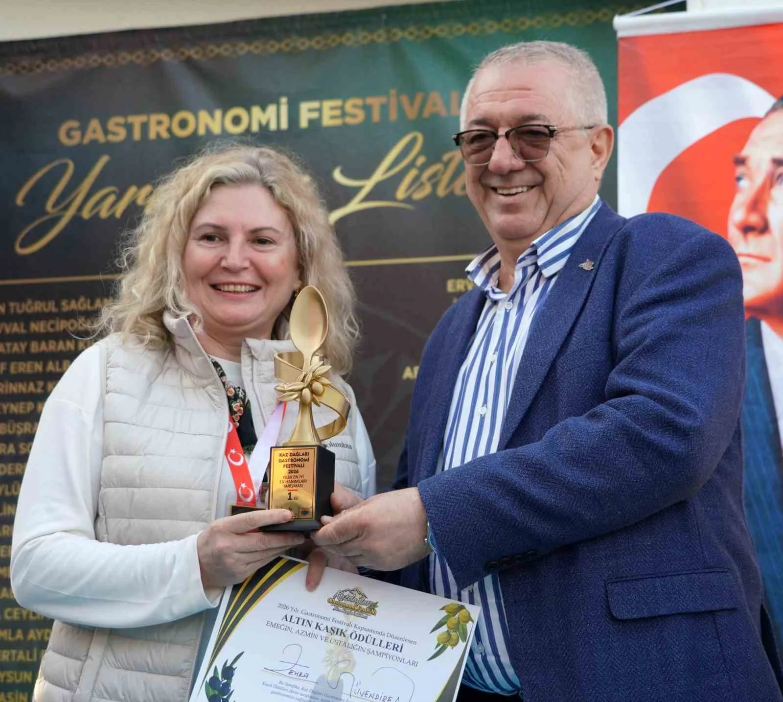 Kazdağları Gastronomi Festivali’nde ’Altın Kaşık’ heyecanı, ödüller sahiplerini buldu