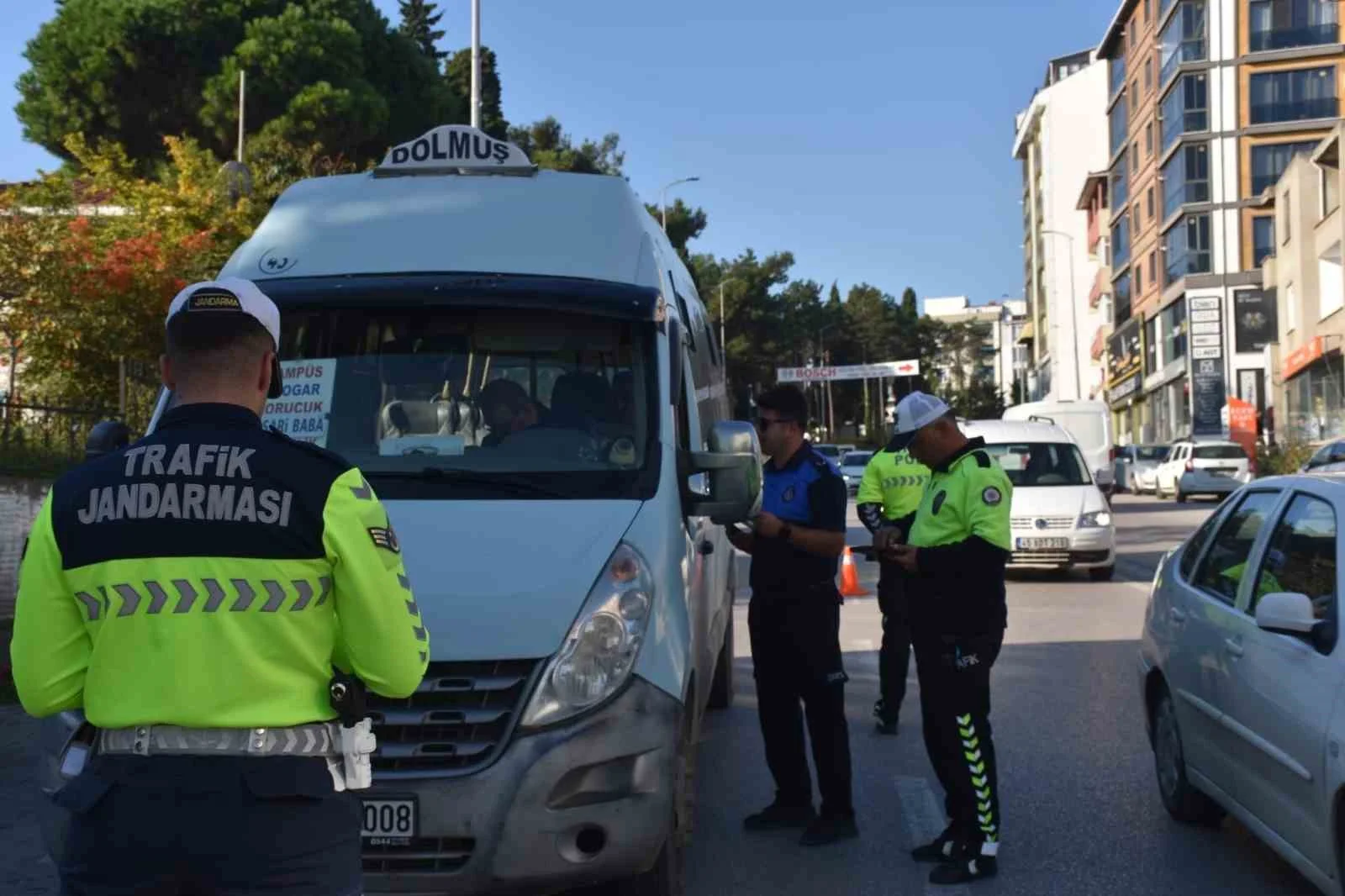 Sinop’ta dolmuş denetimi: 7 araca idari işlem