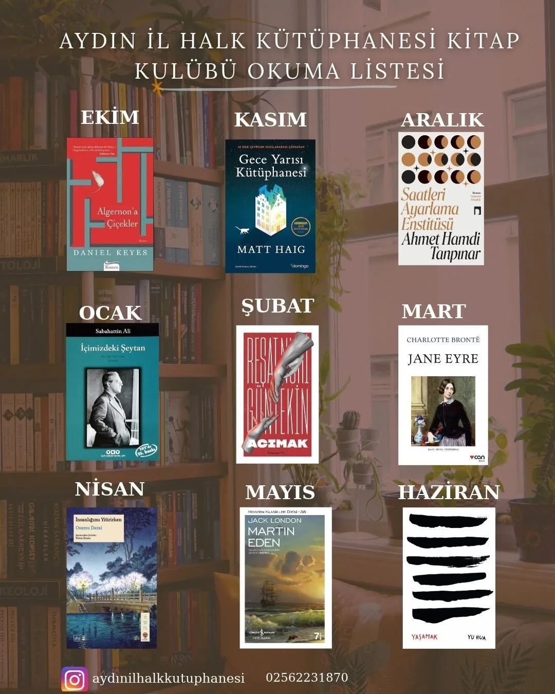 Aydın’da kitap kulübünün yeni okuma listesi belli oldu