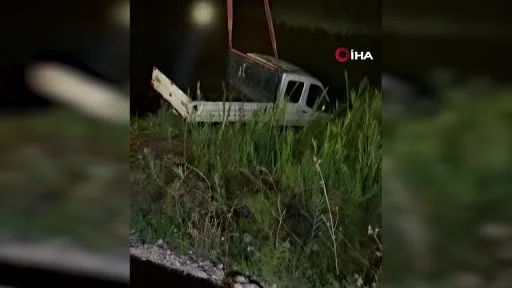 Dereye uçan kamyonette ölümden döndü, yaşadığı şokla konuşamaz hale geldi