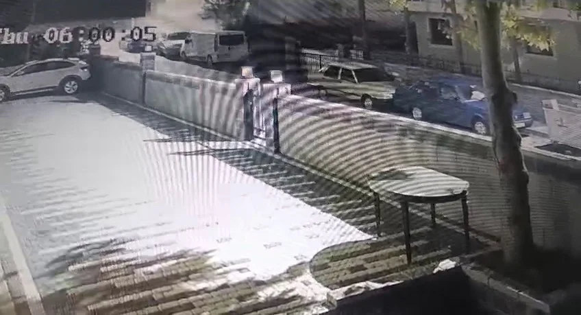 Maltepe’de 7 katlı binada meydana gelen çökme güvenlik kamerasında