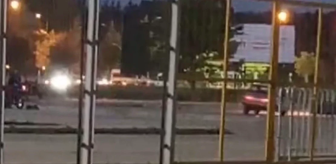 Eskişehir’de otomobilin drift anı kamerada