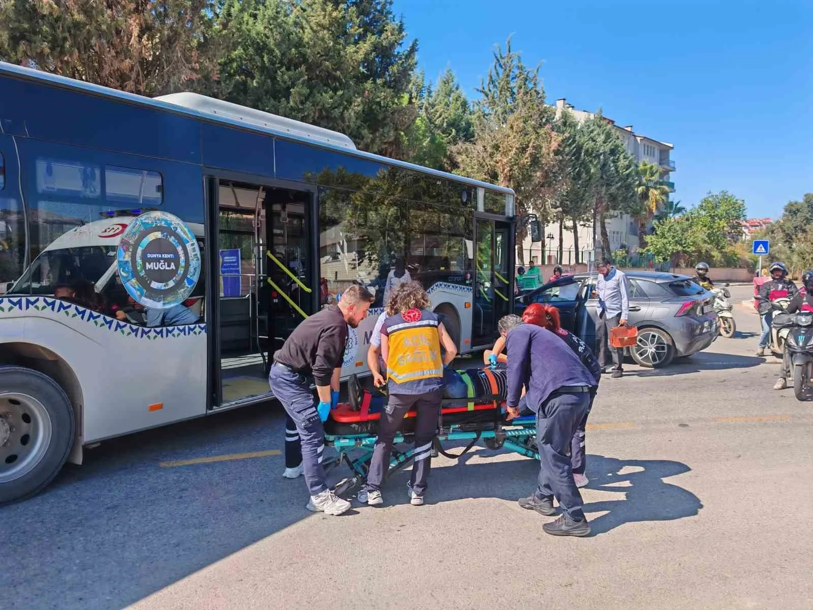 Menteşe’de trafik kazası: 2 yaralı