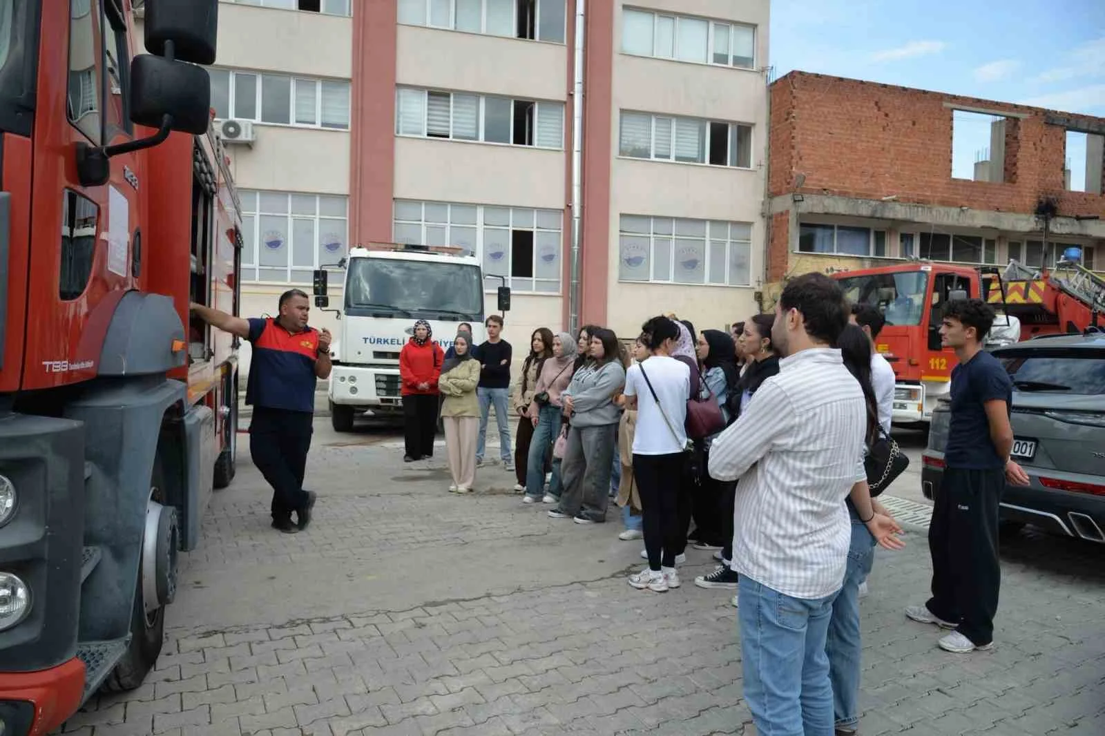 Türkeli’de uygulamalı itfaiye eğitimi