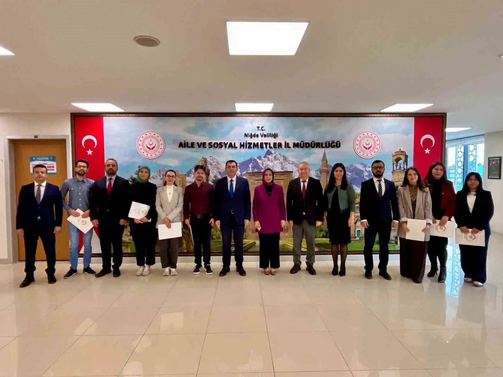 Niğde’de Türk İşaret Dili Kursunu tamamlayanlara sertifikaları verildi