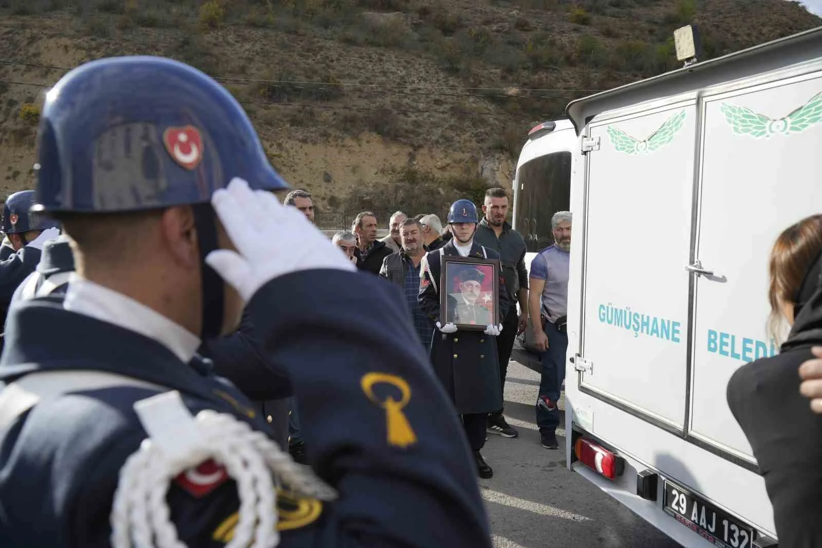 Gümüşhaneli Kıbrıs Gazisi son yolculuğuna uğurlandı