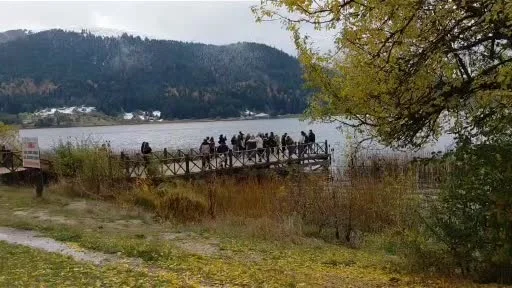 Bolu’nun doğa harikası Abant’ta sonbahar ve kış bir arada