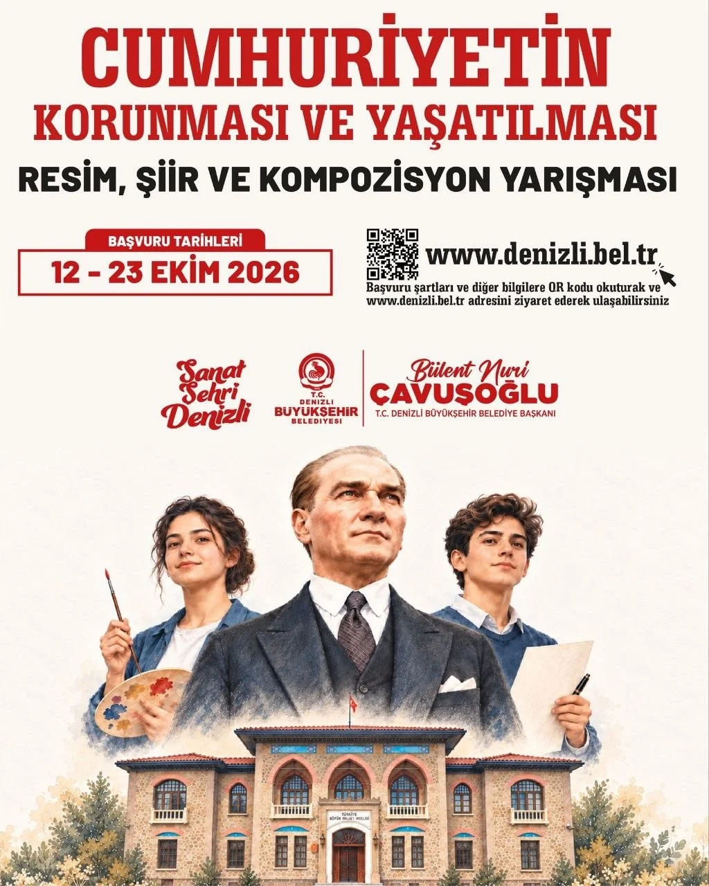 Denizli Büyükşehir’den Cumhuriyet’in 103. yılına özel yarışma