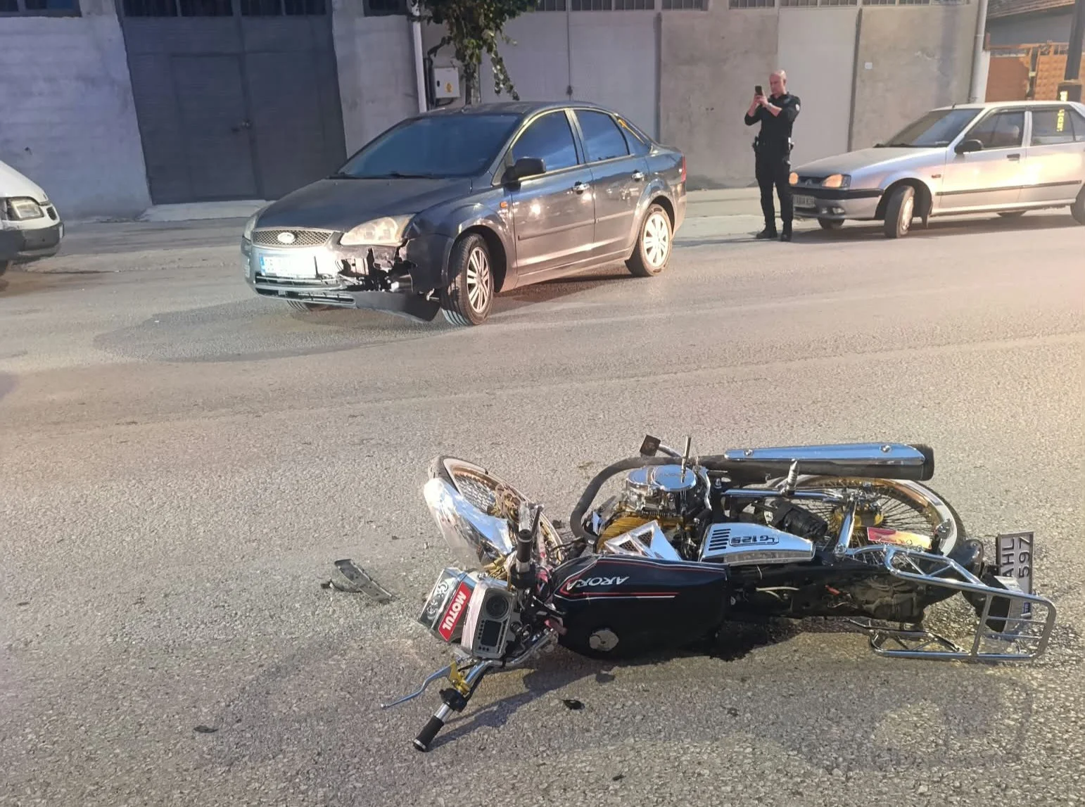Çorum’da otomobil ile motosiklet çarpıştı: 1 yaralı