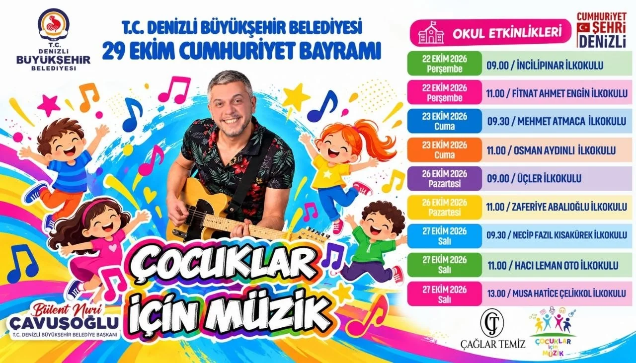 Cumhuriyet coşkusu Denizli’yi saracak