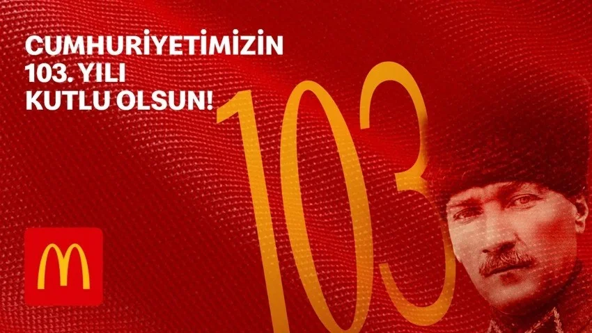 McDonald’s Türkiye’den Cumhuriyet’in 103. yılına özel kutlama
