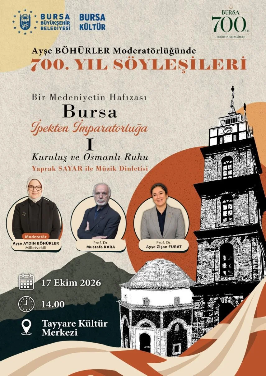 Bursa’nın 700 yıllık mirası söyleşilerle anlatılacak