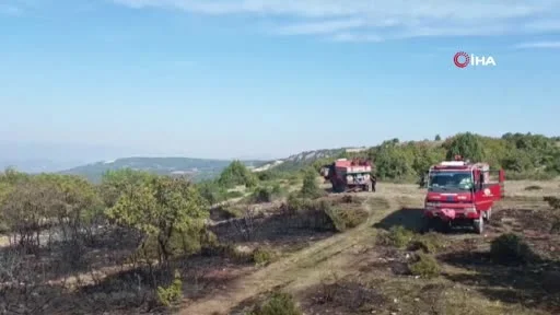 Vezirhan’da bahçe temizliği yangınla bitti: 2 hektar alan zarar gördü
