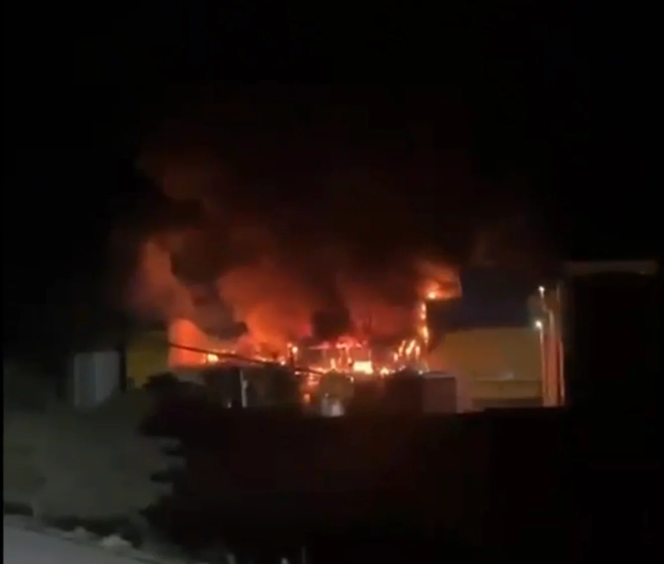 Bandırma’da yağ fabrikasında yangın