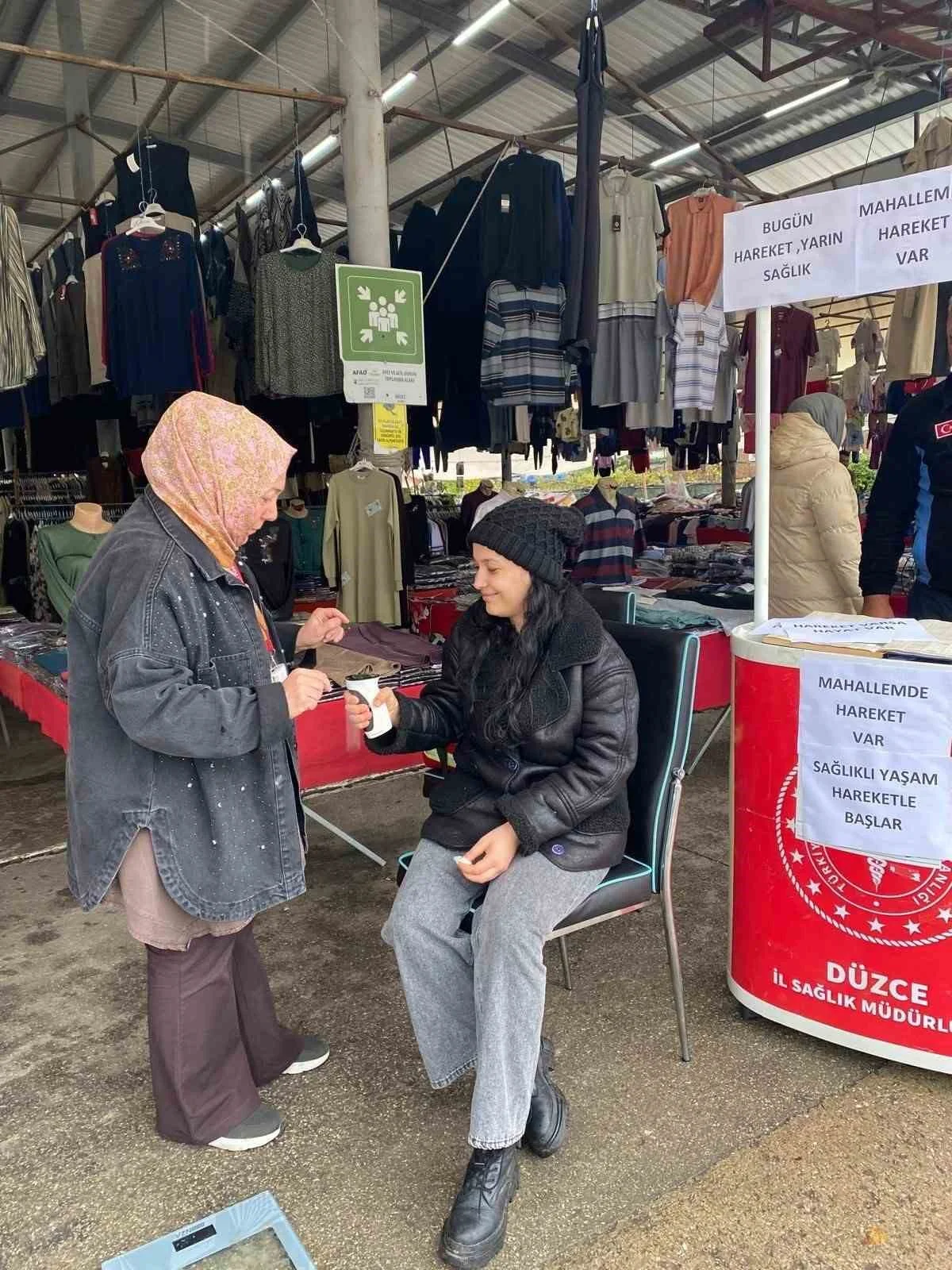 Çilimli’de vatandaşlara egzersiz yaptırıldı