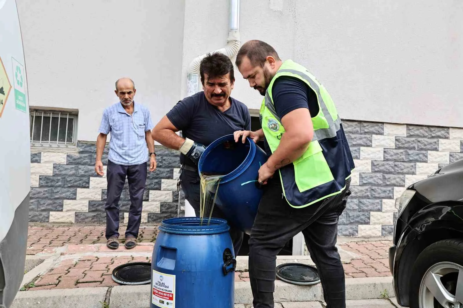 Talas’ta atık yağlar toplanıyor çevre korunuyor