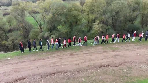 Muş’ta TEMA gönüllülerinden 5 kilometrelik doğa yürüyüşü
