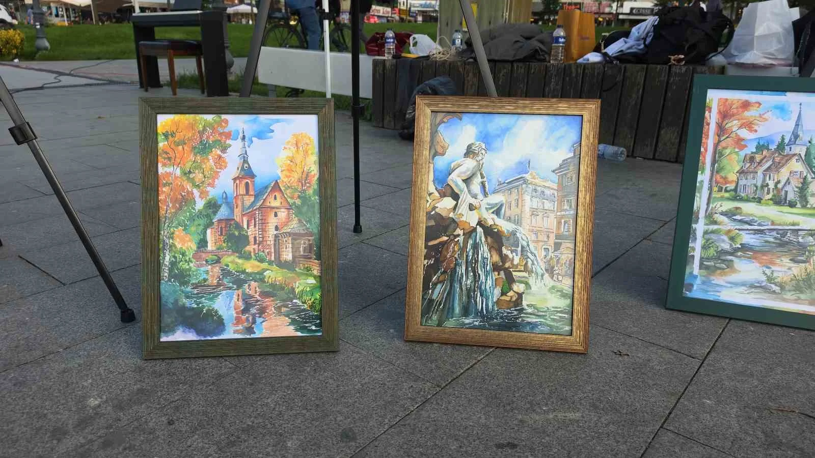 Millet bahçesi, sanat galerisine döndü