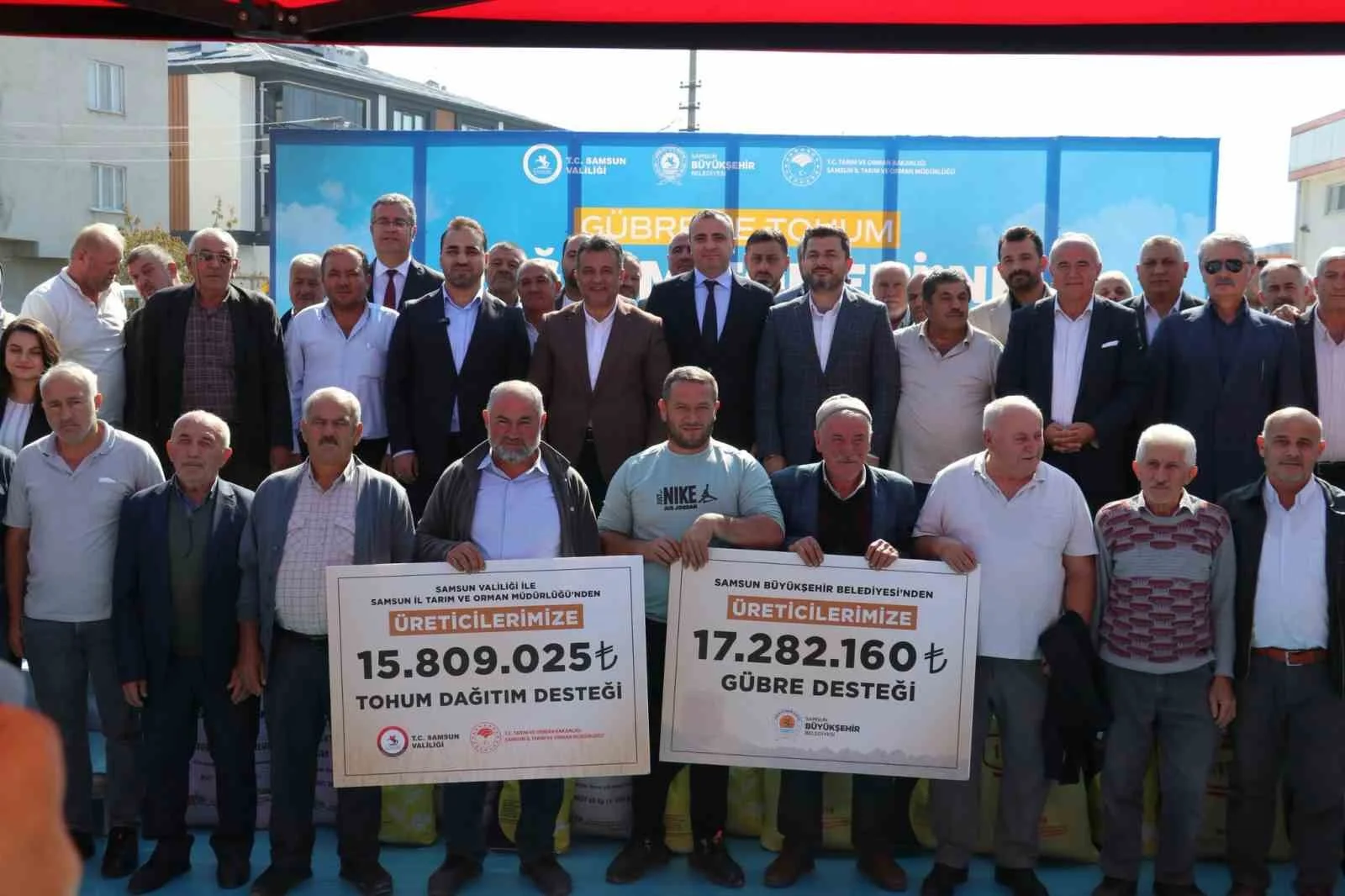 Samsun’da bin 757 üreticiye tohum ve gübre desteği
