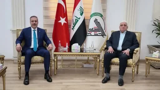 Bakan Fidan, Haşdi Şabi Komisyonu Başkanı Fayyad ile görüştü