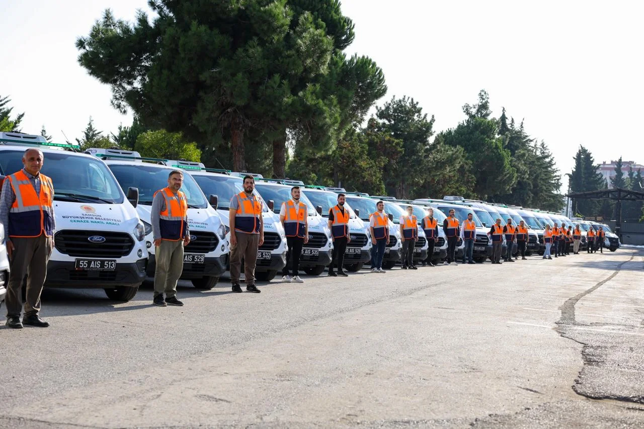 Samsun’da acılı günlerde kesintisiz destek: 29 araçla 7/24 hizmet