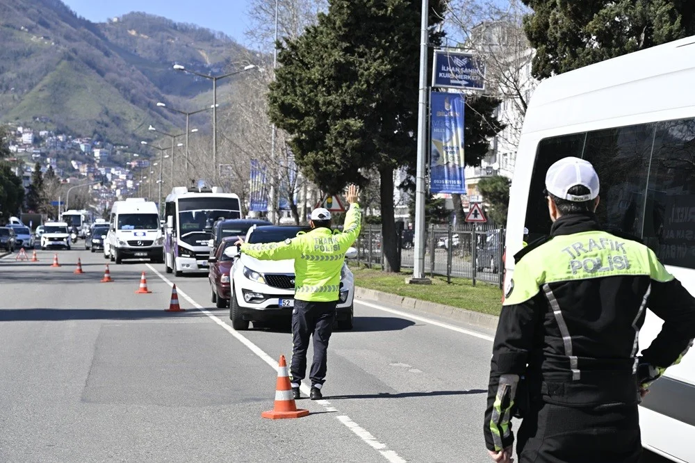 Ordu’da trafik denetimleri: Bir haftada 20 bine yakın araç denetlendi
