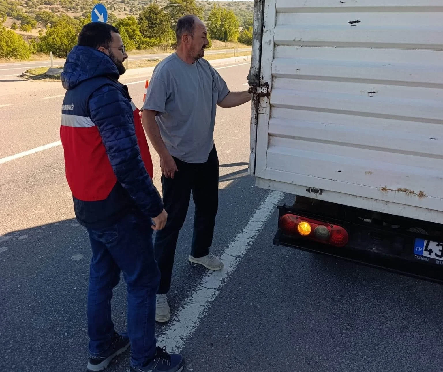Tavşanlı’da hayvan nakillerine yönelik yol denetimi
