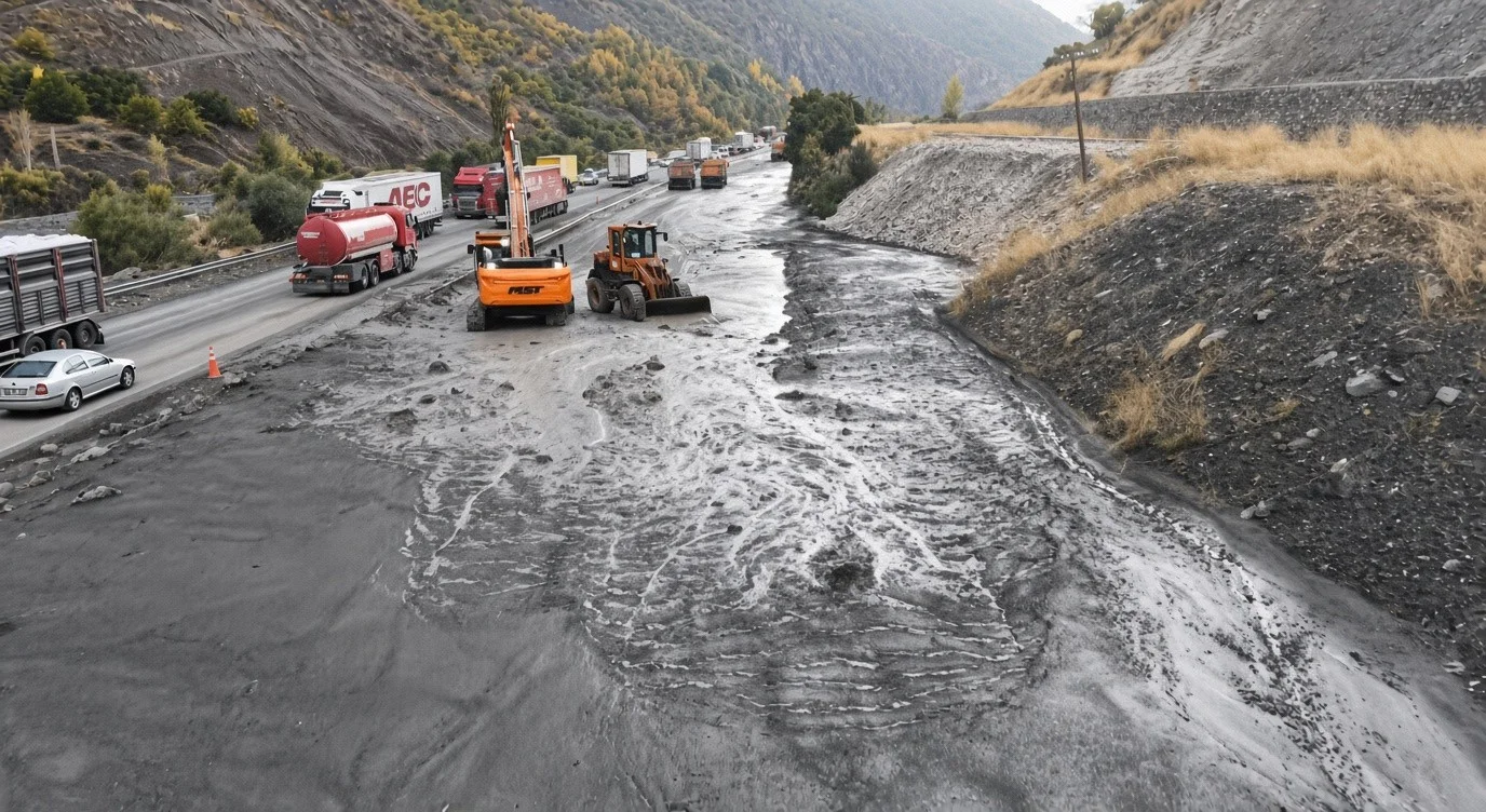 Erzincan’da sel ve heyelanın yol açtığı tahribat havadan görüntülendi