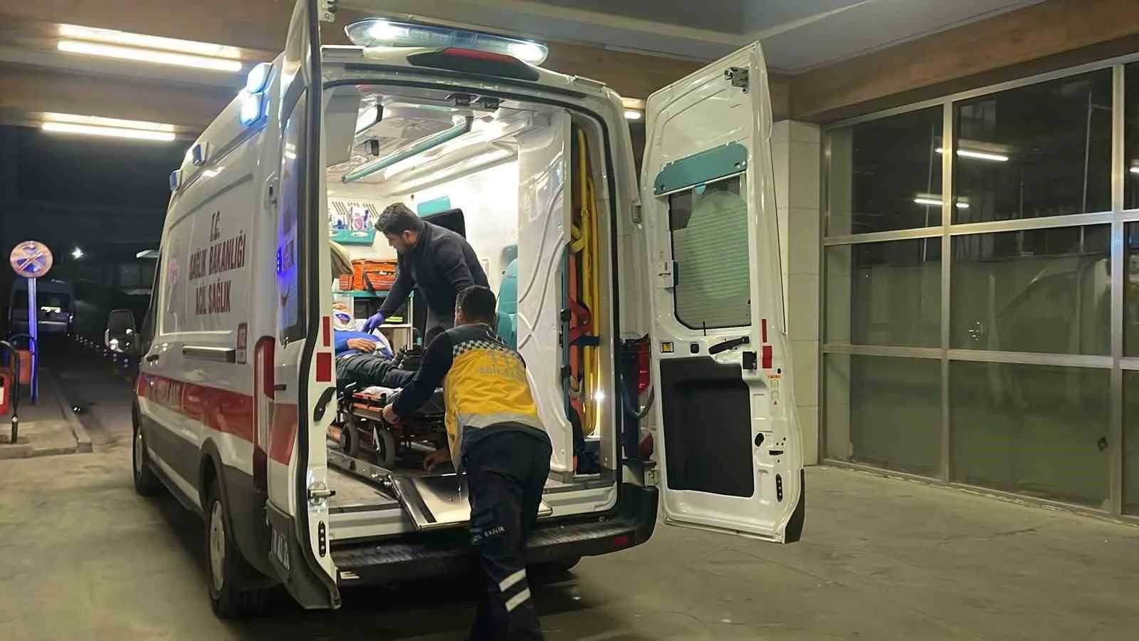 Karaman’da babasının ardından hastaneye giderken domuza çarptı