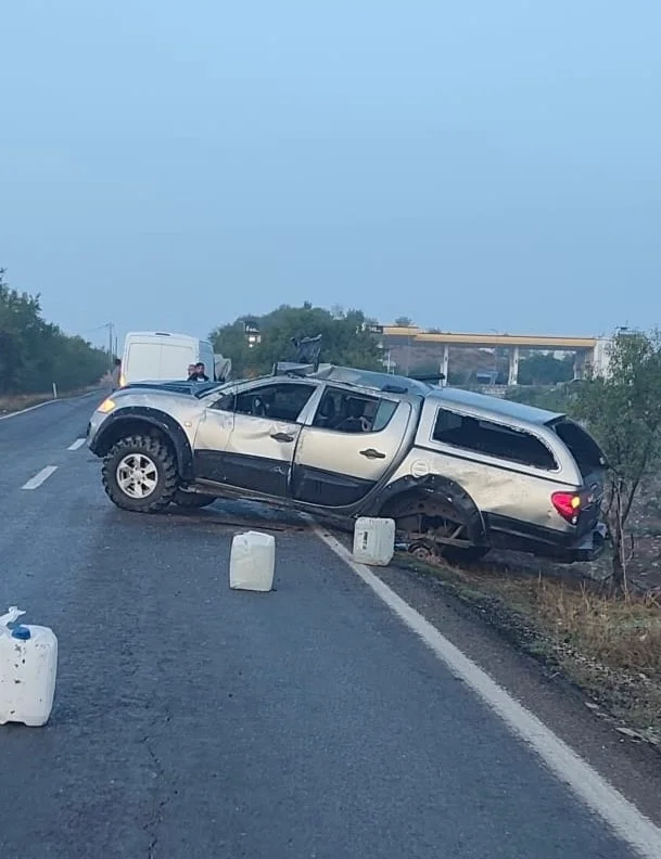 Kayganlaşan yol kazaya neden oldu