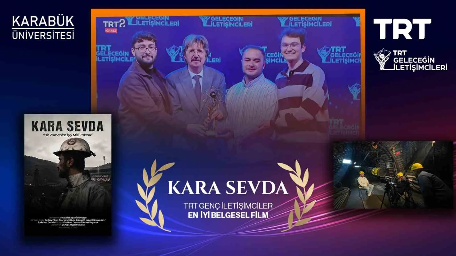 KBÜ öğrencilerinin "Kara Sevda" belgeseli TRT yarışmasında birinci oldu