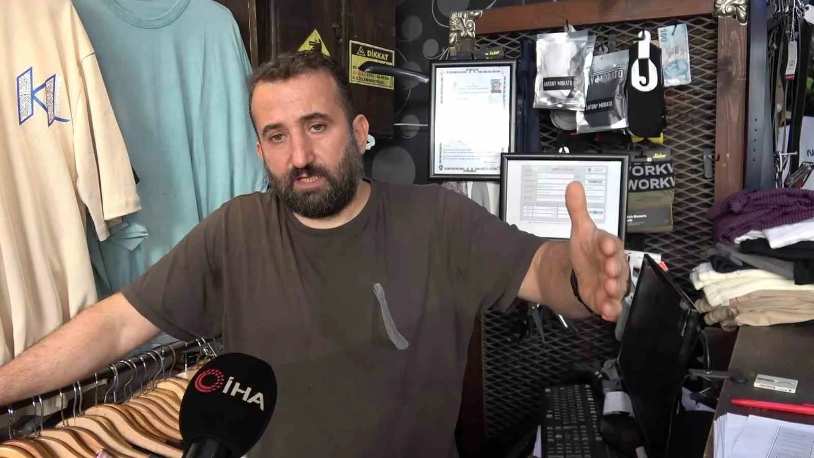 Diyarbakır’da iş yeri mühürlenen esnaftan tepki