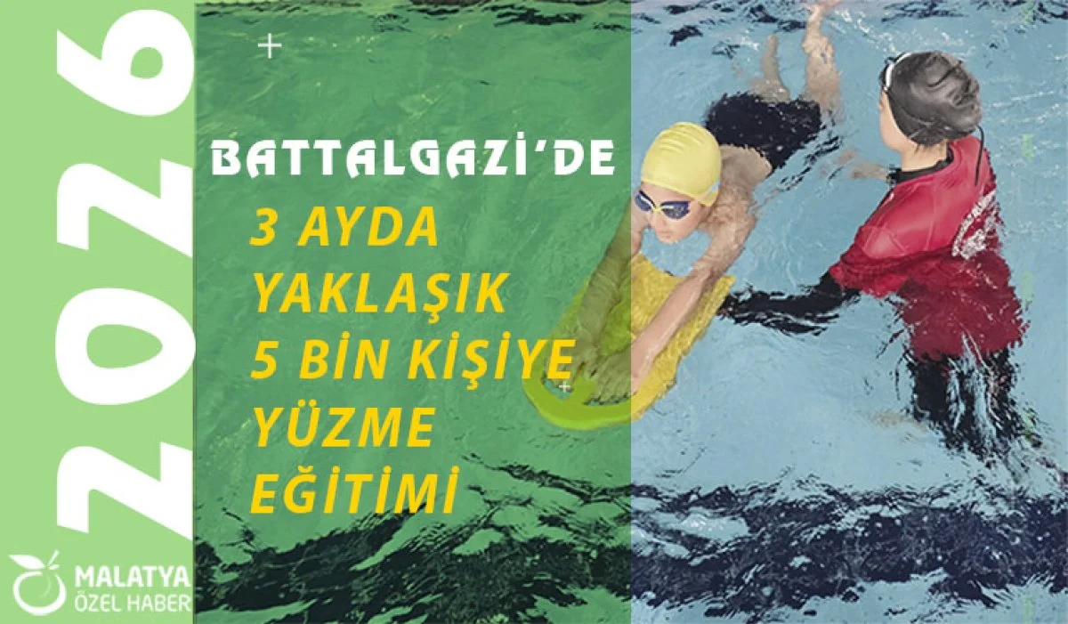 Battalgazi’de 3 Ayda Yaklaşık 5 Bin Kişiye Yüzme Eğitimi